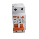 MeanWell RCBO Interruttore Magnetotermico Differenziale Tipo A Curva C 1P+N 2M 6000A 300mA C6A AC 230V IP20 IEC61009-1
