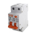 MeanWell RCBO Interruttore Magnetotermico Differenziale Tipo A Curva C 1P+N 2M 6000A 300mA C6A AC 230V IP20 IEC61009-1
