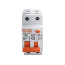 MeanWell RCBO Interruttore Magnetotermico Differenziale Tipo A Curva C 1P+N 2M 6000A 300mA C10A AC 230V IP20 IEC61009-1