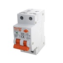 MeanWell RCBO Interruttore Magnetotermico Differenziale Tipo A Curva C 1P+N 2M 6000A 300mA C10A AC 230V IP20 IEC61009-1