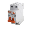 MeanWell RCBO Interruttore Magnetotermico Differenziale Tipo A Curva C 1P+N 2M 6000A 300mA C25A AC 230V IP20 IEC61009-1