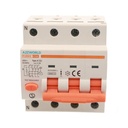 RCBO Interruttore Magnetotermico Differenziale Tipo A Curva C 3P+N 4M 6000A 300mA C16A AC 400V IP20 IEC61009-1