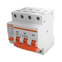 MeanWell RCBO Interruttore Magnetotermico Differenziale Tipo A Curva C 3P+N 4M 6000A 300mA C16A AC 400V IP20 IEC61009-1