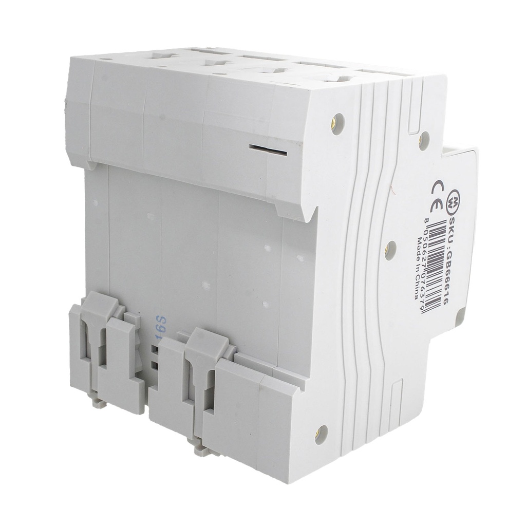 MeanWell RCBO Interruttore Magnetotermico Differenziale Tipo A Curva C 3P+N 4M 6000A 300mA C16A AC 400V IP20 IEC61009-1