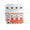 MeanWell RCBO Interruttore Magnetotermico Differenziale Tipo A Curva C 3P+N 4M 6000A 300mA C25A AC 400V IP20 IEC61009-1