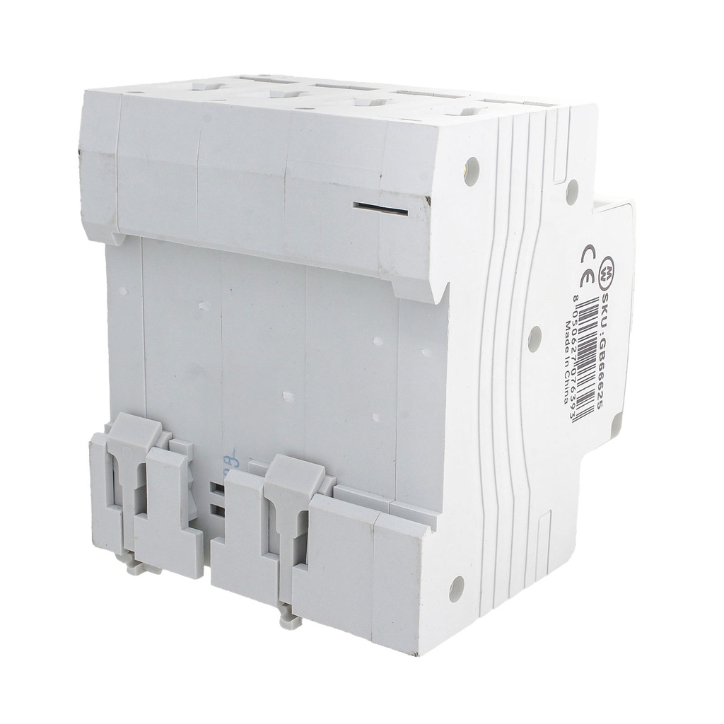 MeanWell RCBO Interruttore Magnetotermico Differenziale Tipo A Curva C 3P+N 4M 6000A 300mA C25A AC 400V IP20 IEC61009-1