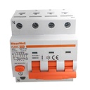 MeanWell RCBO Interruttore Magnetotermico Differenziale Tipo A Curva C 3P+N 4M 6000A 300mA C40A AC 400V IP20 IEC61009-1