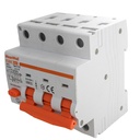 MeanWell RCBO Interruttore Magnetotermico Differenziale Tipo A Curva C 3P+N 4M 6000A 300mA C40A AC 400V IP20 IEC61009-1