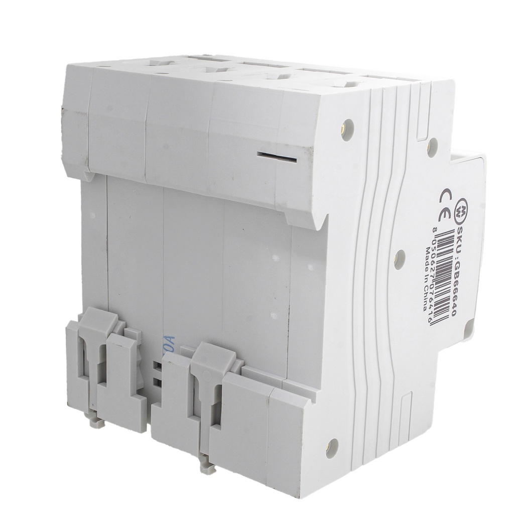 MeanWell RCBO Interruttore Magnetotermico Differenziale Tipo A Curva C 3P+N 4M 6000A 300mA C40A AC 400V IP20 IEC61009-1