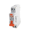 MeanWell RCBO Interruttore Magnetotermico Differenziale Tipo A Curva C 1P+N 1M 6000A 10mA Per Zone Umide C6A AC 230V IP20 IEC61009-1