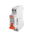 MeanWell RCBO Interruttore Magnetotermico Differenziale Tipo A Curva C 1P+N 1M 6000A 10mA Per Zone Umide C10A AC 230V IP20 IEC61009-1