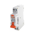 MeanWell RCBO Interruttore Magnetotermico Differenziale Tipo A Curva C 1P+N 1M 6000A 10mA Per Zone Umide C20A AC 230V IP20 IEC61009-1