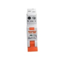 MeanWell RCBO Interruttore Magnetotermico Differenziale Tipo A Curva C 1P+N 1M 6000A 10mA Per Zone Umide C32A AC 230V IP20 IEC61009-1