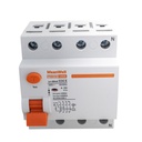 MeanWell RCCB Interruttore Differenziale Puro Tipo A 3P+N 4M 10000A 30mA 100A AC 400V IP20 IEC61008-1