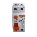 MeanWell RCCB Interruttore Differenziale Puro Tipo B 1P+N 2M 10000A 30mA 40A AC 230V IP20 IEC61008-1 / IEC62423