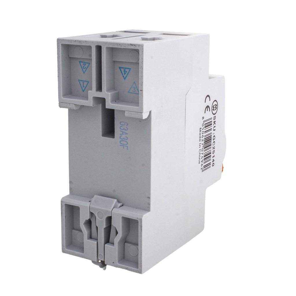 MeanWell RCCB Interruttore Differenziale Puro Tipo B 1P+N 2M 10000A 30mA 40A AC 230V IP20 IEC61008-1 / IEC62423
