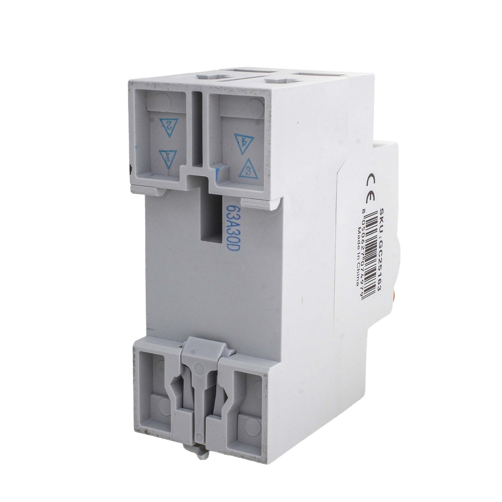 RCCB Interruttore Differenziale Puro Tipo B 1P+N 2M 10000A 30mA 63A AC 230V IP20 IEC61008-1 / IEC62423