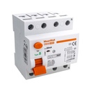 MeanWell RCCB Interruttore Differenziale Puro Tipo B 3P+N 4M 10000A 30mA 100A AC 400V IP20 IEC61008-1 / IEC62423