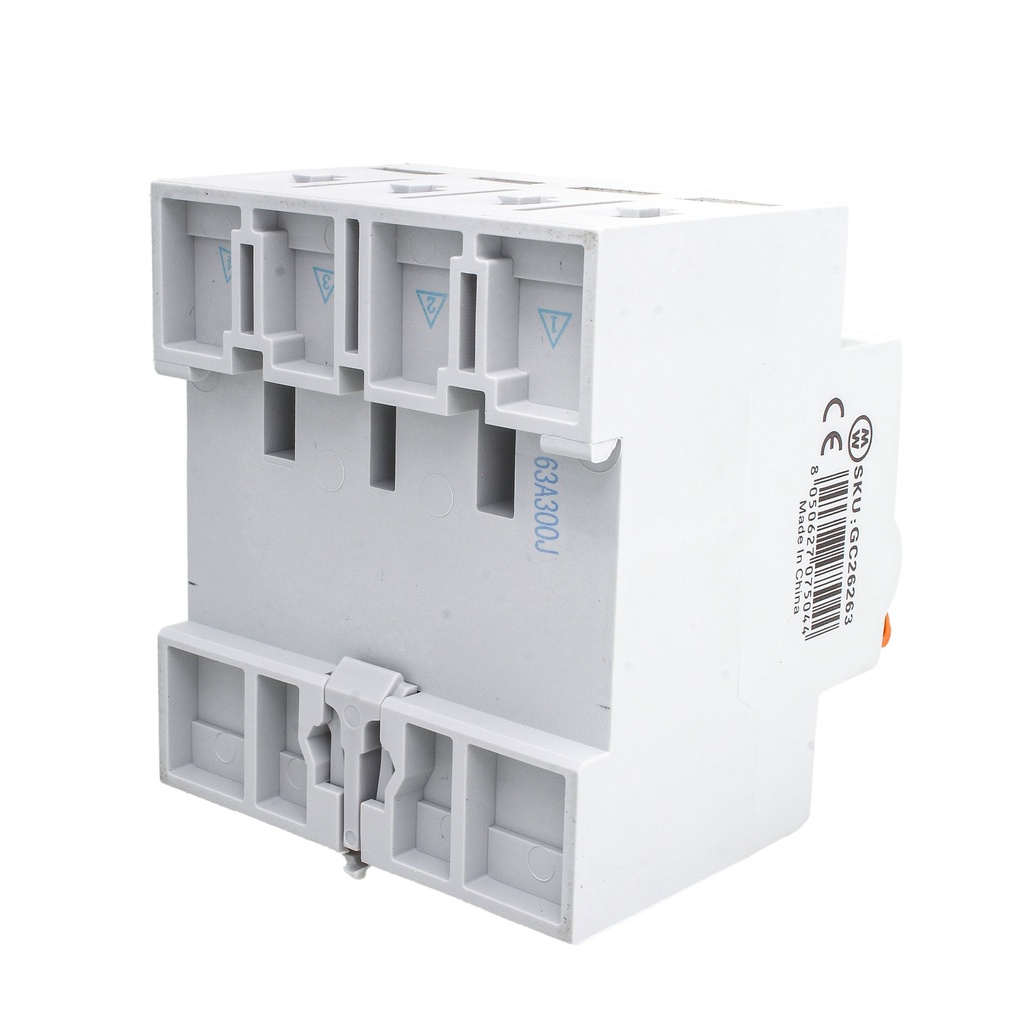 MeanWell RCCB Interruttore Differenziale Puro Tipo B 3P+N 4M 10000A 300mA 63A AC 400V IP20 IEC61008-1 / IEC62423