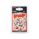 42 Pezzi Fermacavo con Chiodo 6mm Clip per Cavi Fissacavi A Muro