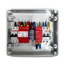 Quadro AC/DC Monofase 5kW 1 Stringa 1 MPPT 25A 230V / 20A 600VDC Centralino IP65 12 Moduli versione con Interruttore  QC1M5