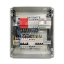 Quadro AC Trifase 20kW - 32A 400V - IP65 36 Moduli con Interruttore Magnetotermico Differenziale + Scaricatore + Entra/Esci + Sgancio + Portafusibili ABB / DEHN  QACT20