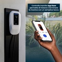 Daze Stazione di Ricarica Dazebox Home T 22.2kW Trifase 32A, IP55 IK10, WiFi e Bluetooth, Wall Box Bianco con Schermo, 3 Tessere RFID Incluse, Cavo Tipo 2 Lunghezza 5m  DBT22