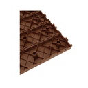 10 Pezzi Piastrelle Plastica da Giardino, 30X30X2cm, Pavimento Esterno In PVC, Colore Marrone Scuro, Totale 0.9 m²