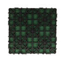10 Pezzi Piastrelle Plastica da Giardino, 30X30X2.3cm, Pavimento Esterno In Prato Artificiale, Colore Verde Erba, Totale 0.9 m²