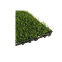 10 Pezzi Piastrelle Plastica da Giardino, 30X30X2.3cm, Pavimento Esterno In Prato Artificiale, Colore Verde Erba, Totale 0.9 m²