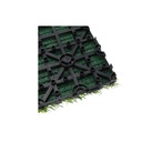 10 Pezzi Piastrelle Plastica da Giardino, 30X30X2.3cm, Pavimento Esterno In Prato Artificiale, Colore Verde Erba, Totale 0.9 m²