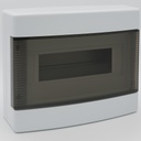 centralino da parete 12 moduli, bianco IP40, 280x225x100 mm, RAL 9016, ideale per installazioni elettriche domestiche e industriali