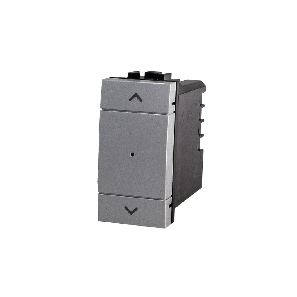 ETTROIT Pulsante Modulo Tapparelle Connesso Smart WIFI Tuya Per Tende Persiane Compatibile Bticino Living Colore Grigio