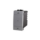 ETTROIT Pulsante Modulo Tapparelle Connesso Smart WIFI Tuya Per Tende Persiane Compatibile Bticino Living Colore Grigio
