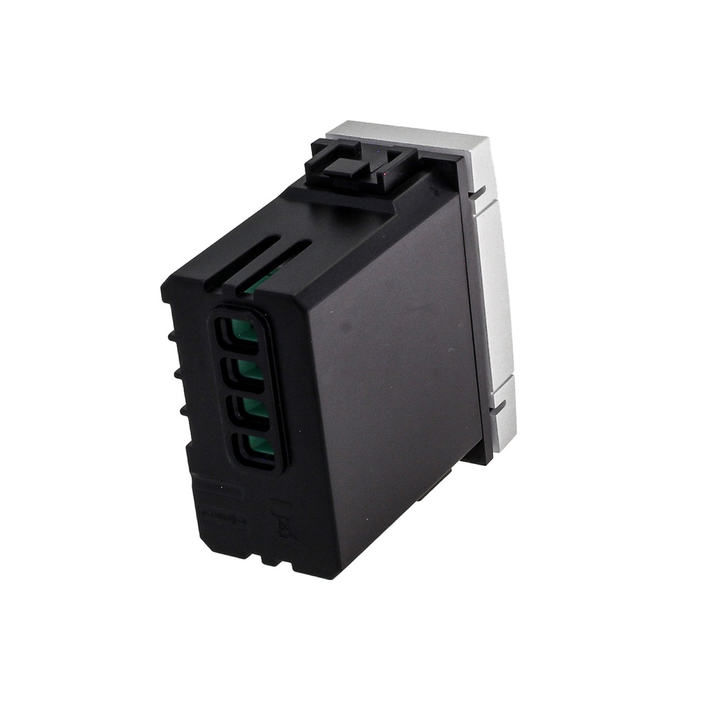 ETTROIT Pulsante Modulo Tapparelle Connesso Smart WIFI Tuya Per Tende Persiane Compatibile Bticino Living Colore Grigio