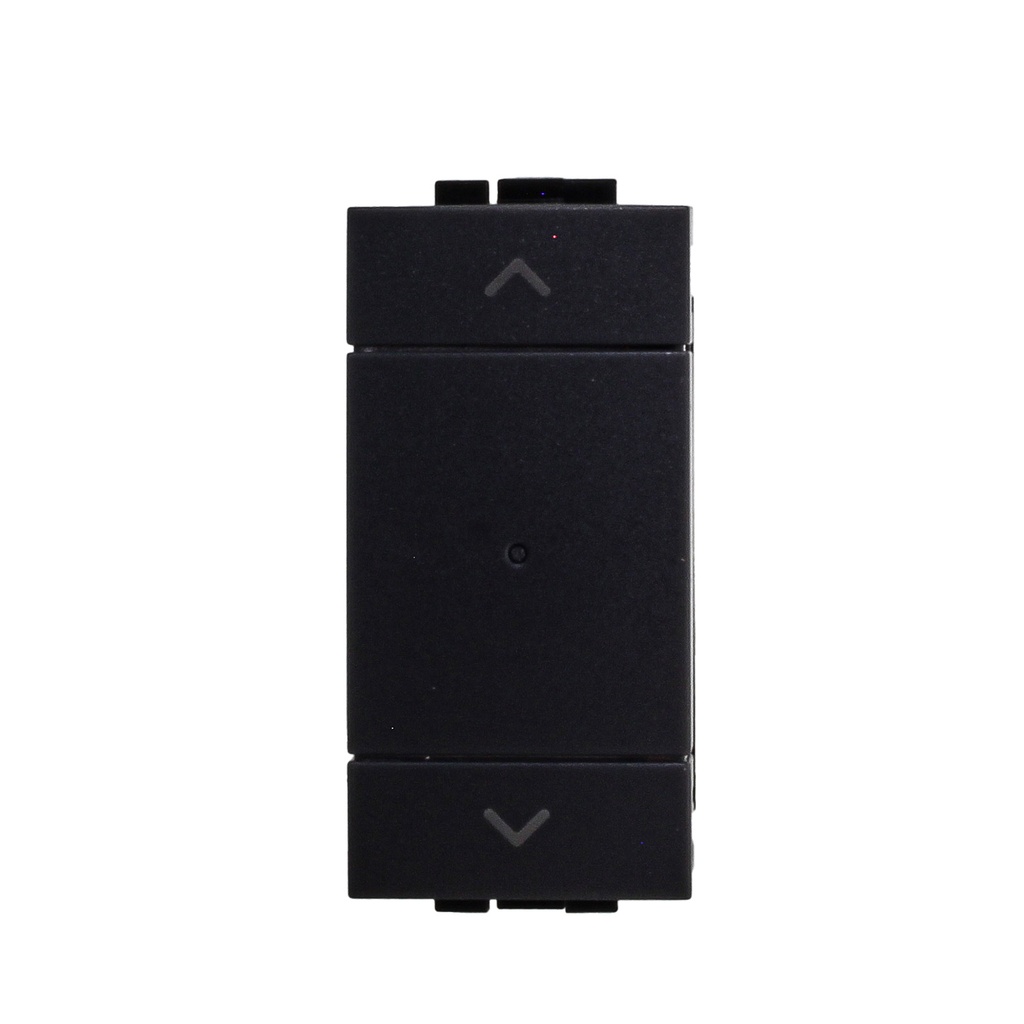 ETTROIT Pulsante Modulo Tapparelle Connesso Smart WIFI Tuya Per Tende Persiane Compatibile Bticino Living Colore Nero