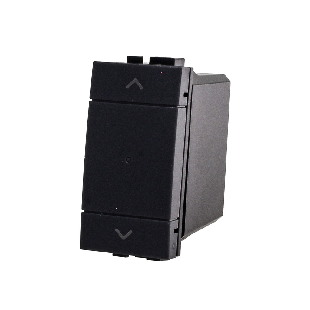 ETTROIT Pulsante Modulo Tapparelle Connesso Smart WIFI Tuya Per Tende Persiane Compatibile Bticino Living Colore Nero