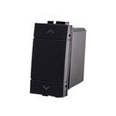 ETTROIT Pulsante Modulo Tapparelle Connesso Smart WIFI Tuya Per Tende Persiane Compatibile Bticino Living Colore Nero