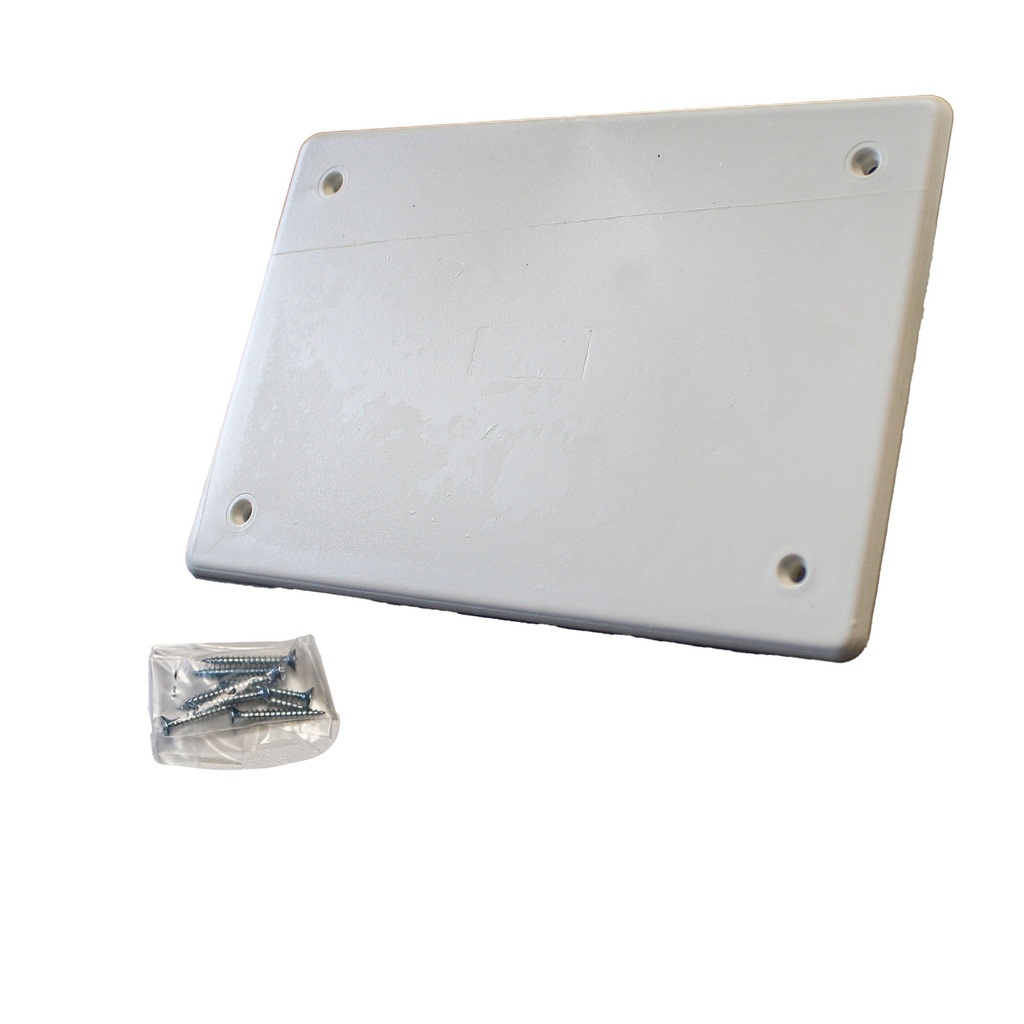 Coperchio per cassette di derivazione da incasso, 154x98 mm, ideale per protezione e copertura di impianti elettrici
