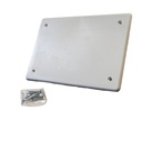 Coperchio per cassette di derivazione da incasso, 154x98 mm, ideale per protezione e copertura di impianti elettrici