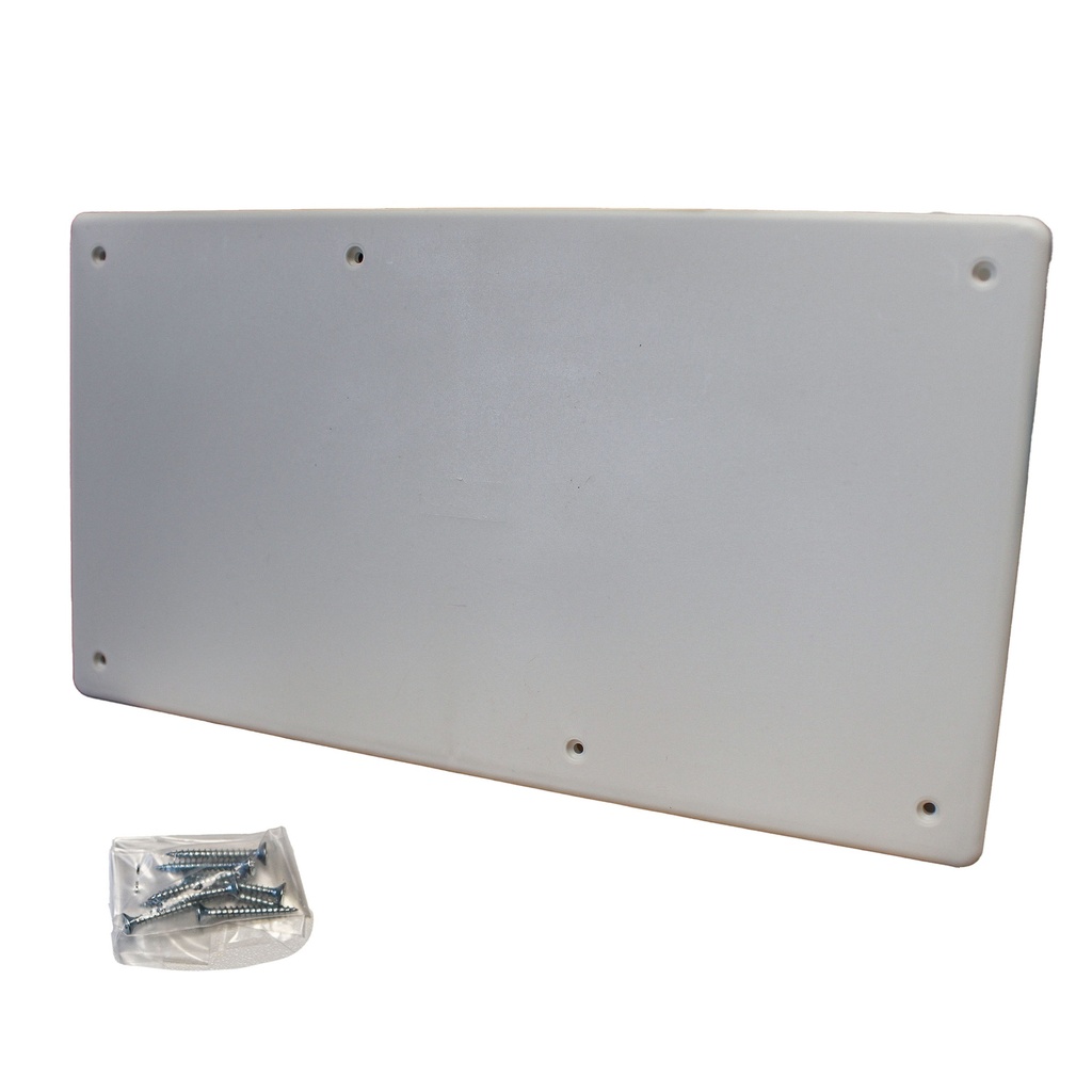Coperchio per cassette di derivazione da incasso, 294x152 mm, ideale per protezione e copertura di impianti elettrici