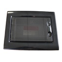 MeanWell centralino da incasso 8 moduli con portello fumé e telaio estraibile, nero, 240x195x80 mm, ideale per installazioni elettriche domestiche e professionali