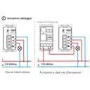 ETTROIT Pulsante Connesso Smart WIFI Tuya Compatibile Vimar Plana Interruttore Deviatore Invertitore 3 In 1