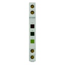 ETTROIT Indicatore Luminoso Modulare Con 3 Fase L1 L2 L3 230V, Occupa Mezzo Modulo DIN, Lampada Spia Led Segnalazione 