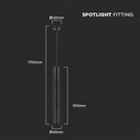 Lampada a Sospensione Cilindro Attacco GU10 Corpo in Alluminio Bianco D:60*500MM SKU-6780