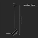 Lampada a Sospensione Cilindro Attacco GU10 Corpo in Alluminio Bianco D:60*300MM SKU-6779