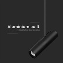 Lampada a Sospensione Cilindro Attacco GU10 Corpo in Alluminio Bianco D:60*300MM SKU-6779
