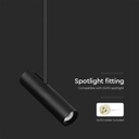 Lampada a Sospensione Attacco GU10 Struttura Telescopica Rigida Regolabile 830mm*1170mm Dimensioni spot :60*220MM Nero SKU-7573 
