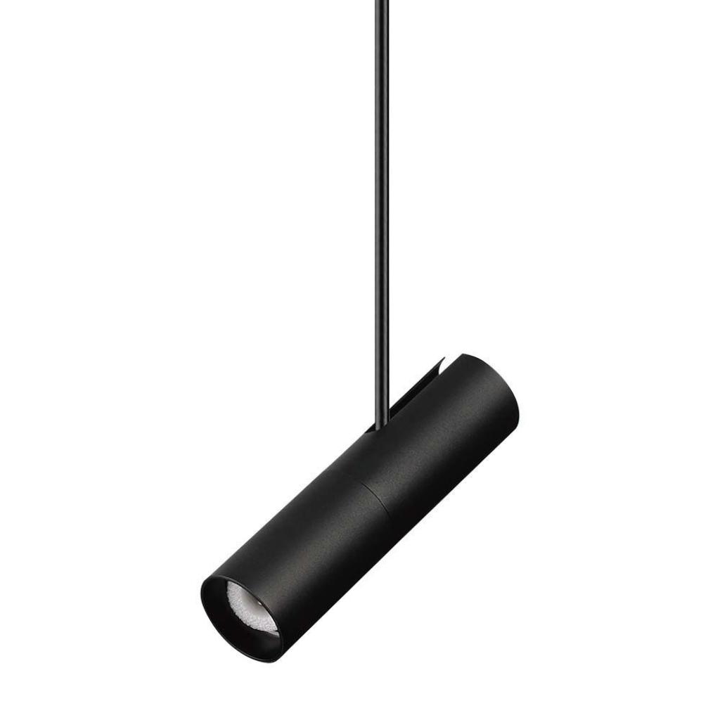 Lampada a Sospensione Attacco GU10 Struttura Telescopica Rigida Regolabile 830mm*1170mm Dimensioni spot :60*220MM Nero SKU-7573 