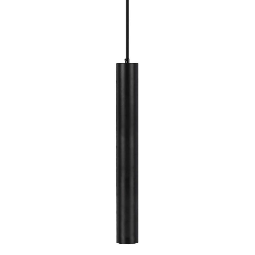 Lampada a Sospensione Cilindro Attacco GU10 Corpo in Alluminio Nero Riflettore Colore Oro D:60*500MM SKU-6687
